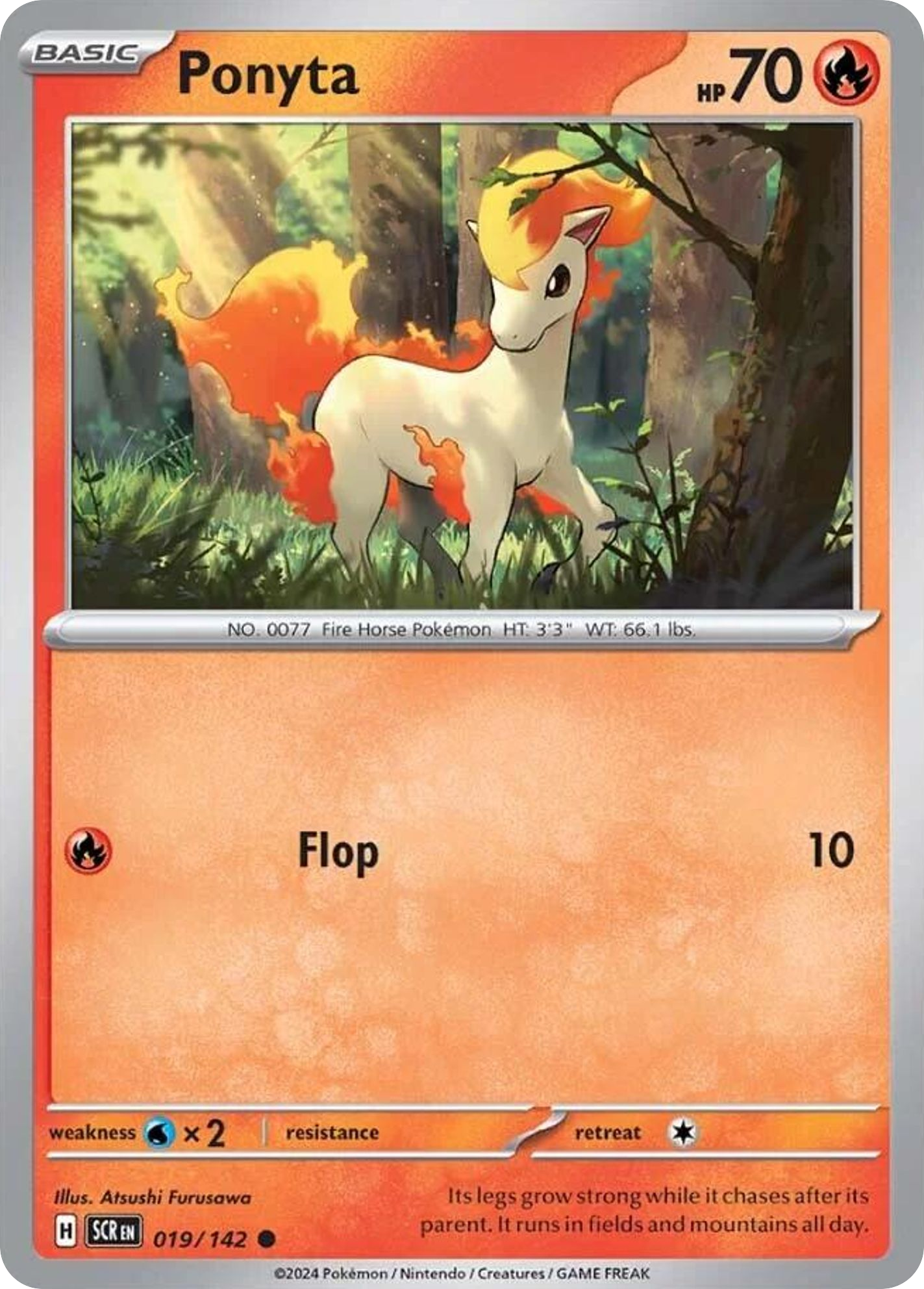 Ponyta - 19/142 - Normal - NM - Common - Stellar Crown
