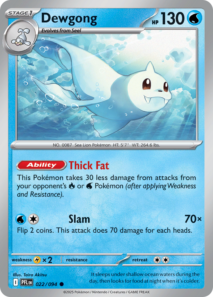 Dewgong - 22/94 - Normal - NM - Common - Phantasmal Flames