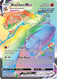 Blaziken VMAX Secret - 200/198 - Holofoil - NM - Secret Rare - Chilling Reign