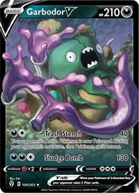 Garbodor V - 100/237 - Holofoil - NM - Ultra Rare - SWSH07: Evolving Skies