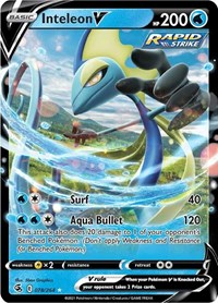 Inteleon V - 78/284 - Holofoil - NM - Ultra Rare - SWSH08: Fusion Strike
