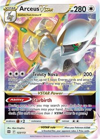 Arceus VSTAR - 123/172 - Holofoil - NM - Ultra Rare - Brilliant Stars