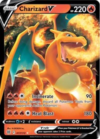 Charizard V - 17/216 - Holofoil - NM - Ultra Rare - SWSH09: Brilliant Stars