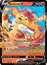 Simisear V - 27/172 - Holofoil - NM - Ultra Rare - Brilliant Stars