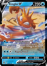 Kingler V - 28/216 - Holofoil - NM - Ultra Rare - SWSH09: Brilliant Stars