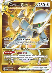 Arceus VSTAR Secret - 184/172 - Holofoil - NM - Secret Rare - Brilliant Stars