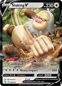 Slaking V - 58/78 - Holofoil - NM - Ultra Rare - Pokemon Go