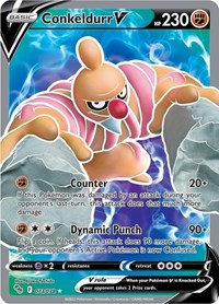 Conkeldurr V Full Art - 73/78 - Holofoil - NM - Ultra Rare - Pokemon GO