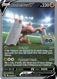 Conkeldurr V Alternate Full Art - 74/78 - Holofoil - NM - Ultra Rare - Pokemon GO