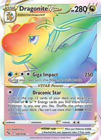 Dragonite VSTAR Secret - 81/78 - Holofoil - NM - Secret Rare - Pokemon GO
