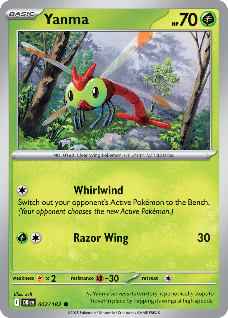 Yanma - 2/182 - Normal - NM - Common - Destined Rivals