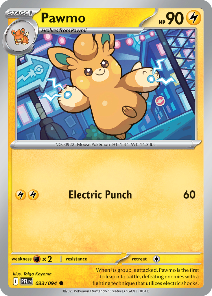 Pawmo - 33/94 - Normal - NM - Common - Phantasmal Flames