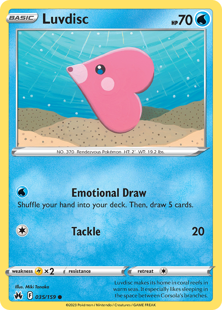 Luvdisc - 35/159 - Normal - NM - Common - Crown Zenith