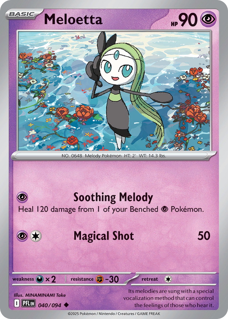 Meloetta - 40/94 - Normal - NM - Uncommon - Phantasmal Flames