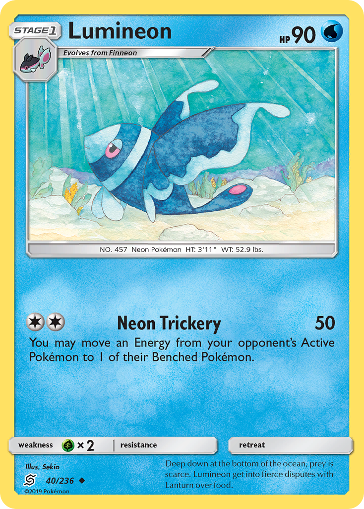 Lumineon - 40/236 - Normal - NM - Uncommon - Unified Minds