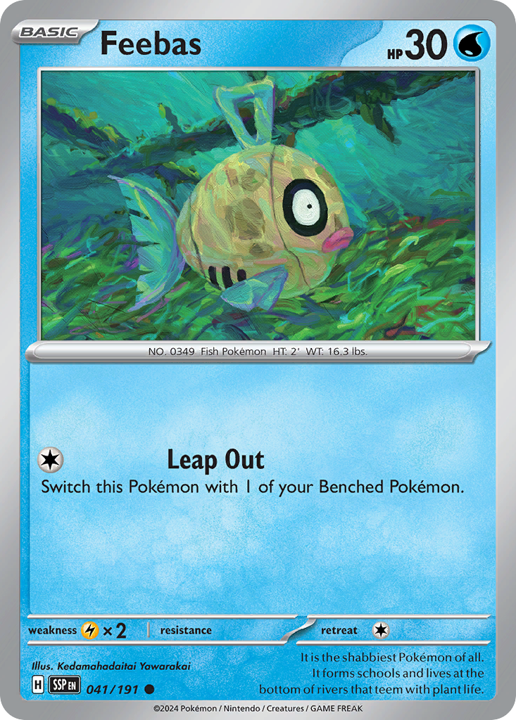 Feebas - 41/191 - Normal - NM - Common - Surging Sparks