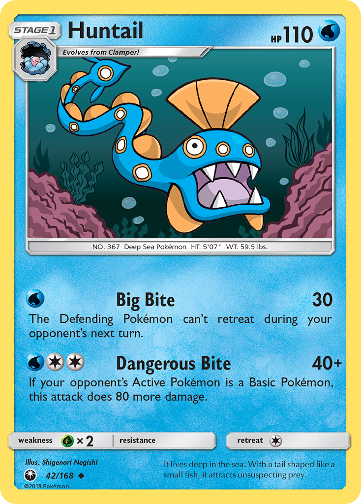 Huntail - 42/168 - Normal - NM - Uncommon - Celestial Storm