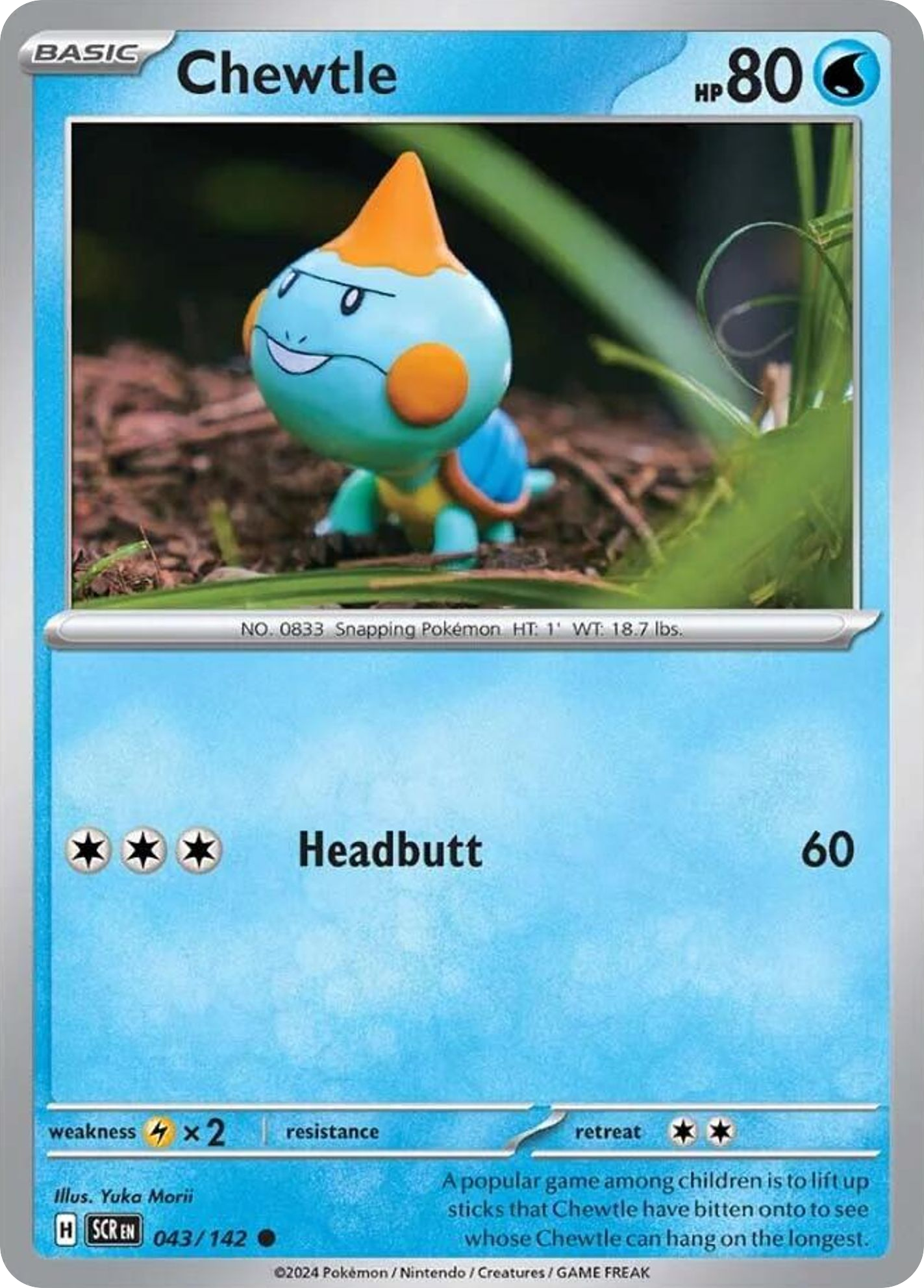 Chewtle - 43/142 - Normal - NM - Common - Stellar Crown