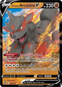 Hisuian Arcanine V - 90/195 - Holofoil - NM - Ultra Rare - Silver Tempest