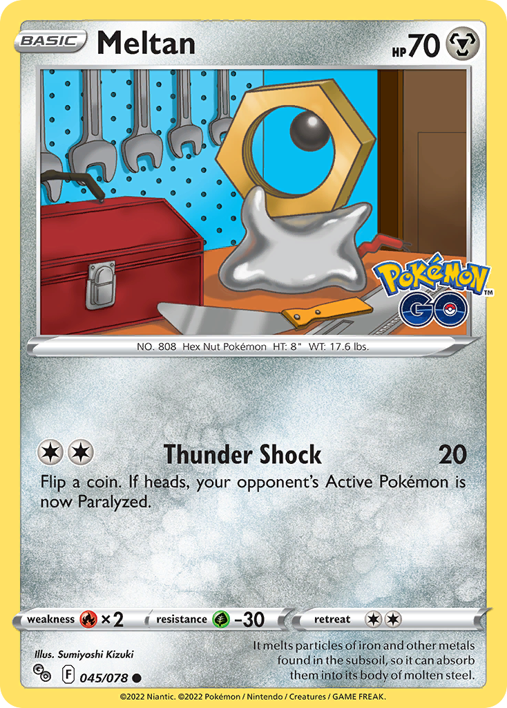 Meltan - 45/78 - Normal - NM - Common - Pokémon GO