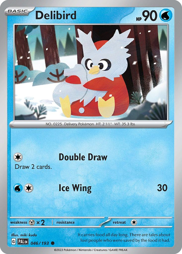 Delibird - 46/193 - Normal - NM - Common - Paldea Evolved