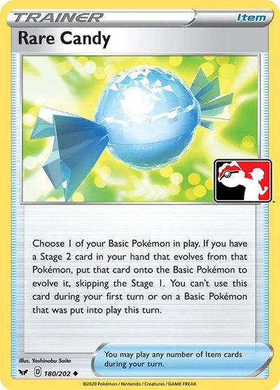 Rare Candy - 180 - Holofoil - NM - Uncommon - Prize Pack Series One