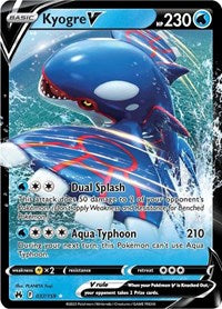 Kyogre V - 37/159 - Holofoil - NM - Ultra Rare - Crown Zenith