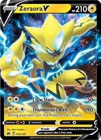 Zeraora V - 53/159 - Holofoil - NM - Ultra Rare - Crown Zenith
