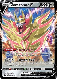 Zamazenta V - 98/159 - Holofoil - NM - Ultra Rare - Crown Zenith