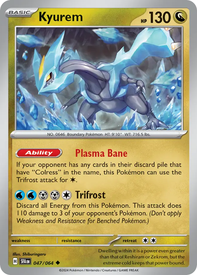Kyurem - 47/64 - Normal - NM - Uncommon - Shrouded Fable