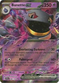 Banette ex - 088/198 - Holofoil - NM - Double Rare - SV01: Scarlet & Violet Base Set