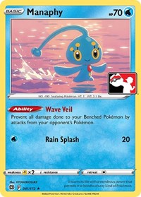 Manaphy - 41/172 - Holofoil - NM - Rare - Prize Pack Series One