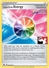 Fusion Strike Energy - 244/264 - Holofoil - NM - Uncommon - Prize Pack Series One