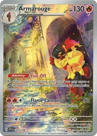 Armarouge - 203/198 - Holofoil - NM - Illustration Rare - Scarlet & Violet Base Set