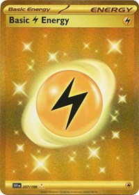 Basic Lightning Energy - 257/198 - Holofoil - NM - Hyper Rare - Scarlet & Violet Base Set