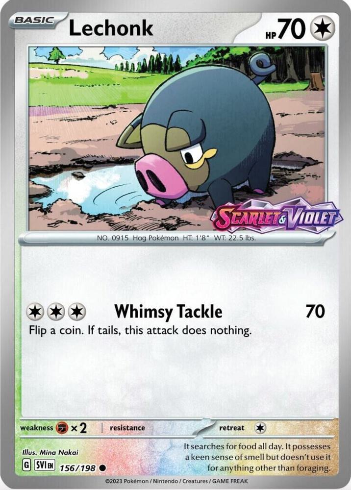 Lechonk (Best Buy Promo) (Scarlet & Violet Promo #156)