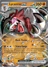 Lycanroc ex - 117/279 - Holofoil - NM - Double Rare - SV02: Paldea Evolved