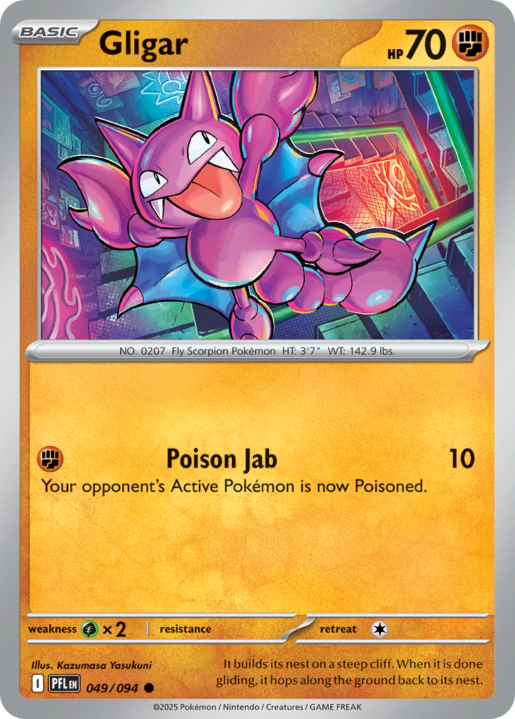 Gligar - 49/94 - Normal - NM - Common - Phantasmal Flames