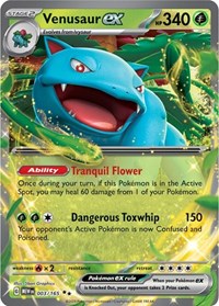 Venusaur ex - 3/165 - Holofoil - NM - Double Rare - SV: 151