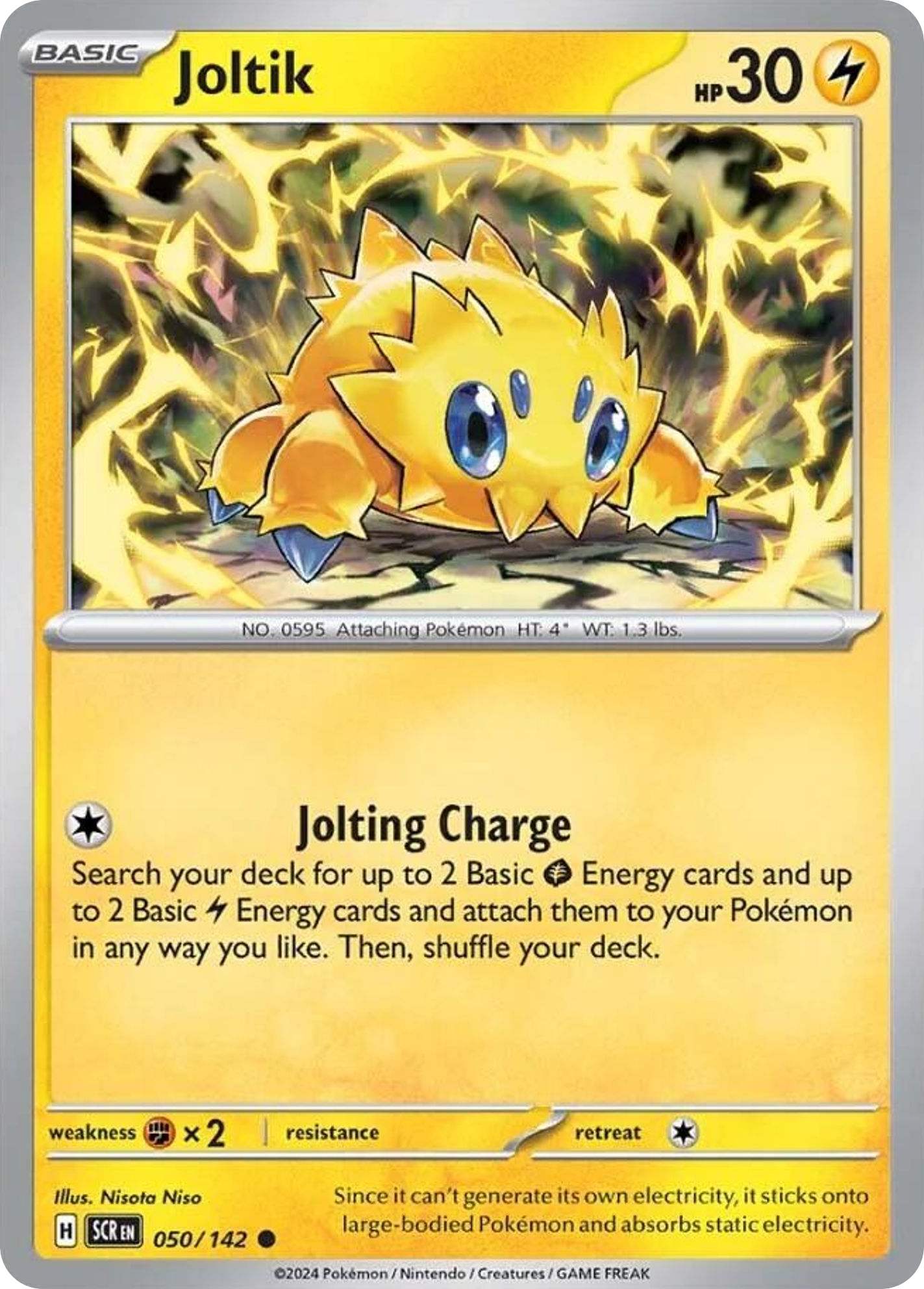 Joltik - 50/142 - Reverse Holofoil - NM - Common - Stellar Crown