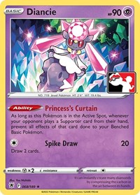 Diancie - 68/189 - Holofoil - NM - Rare - Prize Pack Series Three