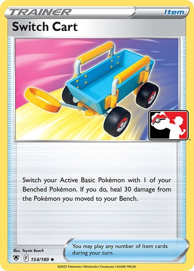 Switch Cart - 154/189 - Holofoil - NM - Uncommon - Prize Pack Series Three
