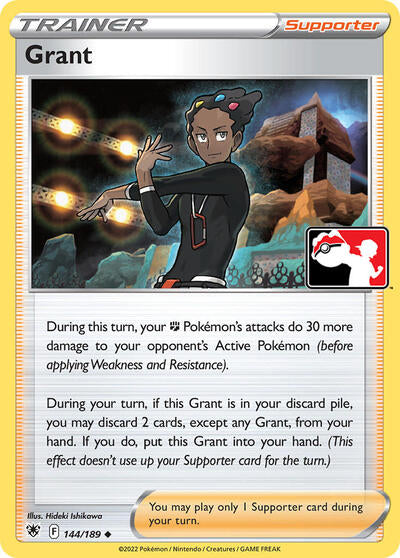 Grant - 144/189 - Holofoil - NM - Uncommon - Prize Pack Series Three