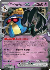 Cofagrigus ex - 76/266 - Holofoil - NM - Double Rare - SV04: Paradox Rift