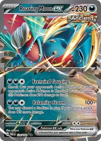 Roaring Moon ex - 124/266 - Holofoil - NM - Double Rare - SV04: Paradox Rift