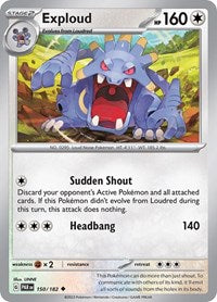 Exploud - 150 - Reverse Holofoil - NM - Uncommon - Paradox Rift