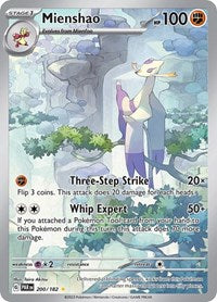 Mienshao - 200/182 - Holofoil - NM - Illustration Rare - Paradox Rift