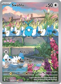 Swablu - 213/182 - Holofoil - NM - Illustration Rare - Paradox Rift