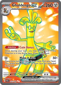 Gholdengo ex - 231/182 - Holofoil - NM - Ultra Rare - Paradox Rift