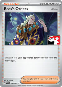 Bosss Orders - 172/193 - Holofoil - NM - Rare - Prize Pack Series One